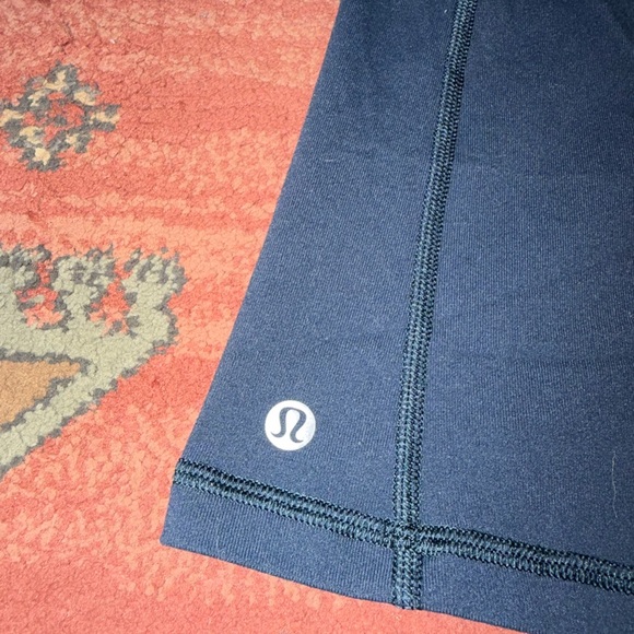 Women's Navy Racerback Tank Top - Picture 3 of 4